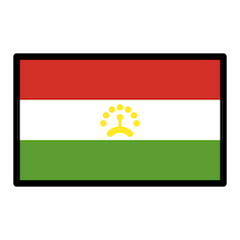 타지키스탄 깃발 on Openmoji