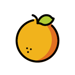 🍊 Tangerine Emoji in Openmoji