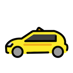 Taxi Emoji in Openmoji
