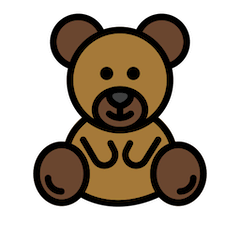 Teddy Bear Emoji in Openmoji