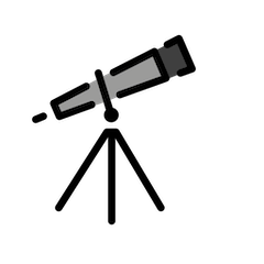 Telescope on Openmoji