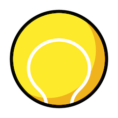 Balle de tennis Émoji Openmoji