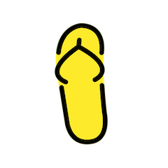 Thong Sandal Emoji in Openmoji