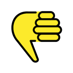 Опущенный большой палец on Openmoji