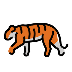 🐅 Tiger Emoji auf Openmoji