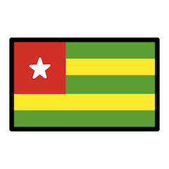 Bandeira do Togo Emoji Openmoji