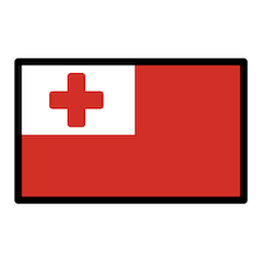 Flagge von Tonga Emoji Openmoji