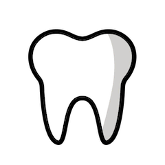 Tooth Emoji in Openmoji