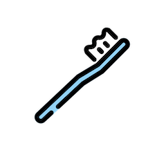 Toothbrush on Openmoji