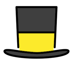 Sombrero de copa on Openmoji