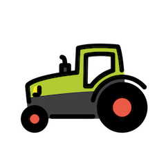 🚜 Tractor Emoji en Openmoji