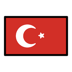 Bandiera della Turchia Emoji Openmoji