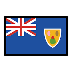 Bendera Kepulauan Turks & Caicos on Openmoji