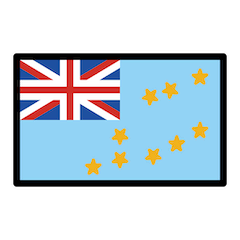 Flag: Tuvalu Emoji in Openmoji