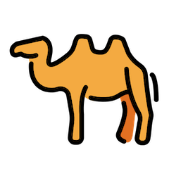 Camelo com duas bossas Emoji Openmoji