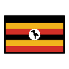 युगांडा का झंडा on Openmoji