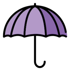 Umbrella Emoji in Openmoji