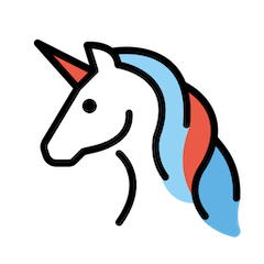 Unicorn on Openmoji