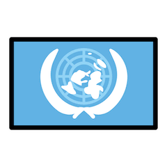 संयुक्त राष्ट्र संघ का झंडा on Openmoji