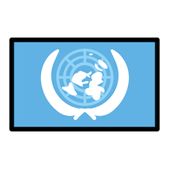 Drapeau de l’Organisation des Nations unies on Openmoji