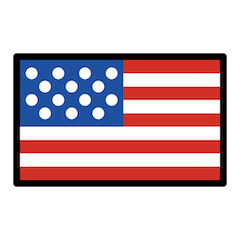 Bandera de Estados Unidos Emoji Openmoji