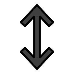 ↕️ Flecha arriba y abajo Emoji en Openmoji