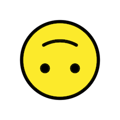 🙃 Upside-Down Face Emoji in Openmoji