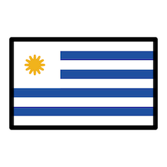 Flagge von Uruguay Emoji Openmoji
