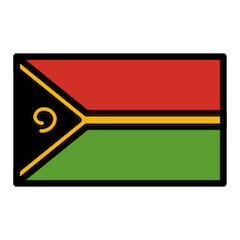 Bandera de Vanuatu Emoji Openmoji