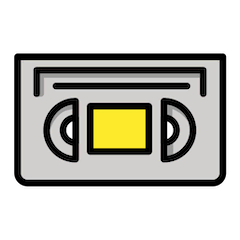 Videokassette Emoji Openmoji