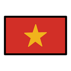 वियतनाम का झंडा on Openmoji
