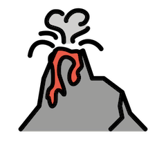 Volcano Emoji in Openmoji