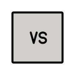 🆚 Señal “VS” cuadrada Emoji en Openmoji