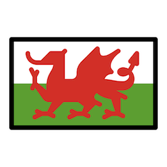 वेल्स का झंडा on Openmoji