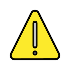 ⚠️ Warning Emoji in Openmoji