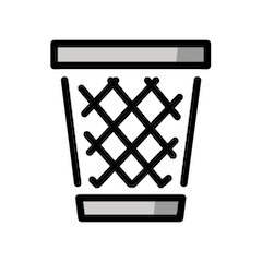 Wastebasket on Openmoji