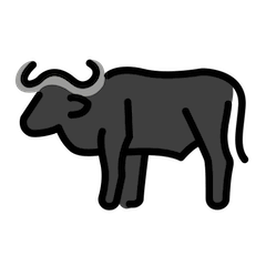 🐃 Water Buffalo Emoji in Openmoji