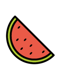 Wassermelone Emoji Openmoji