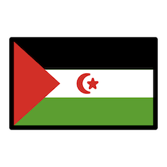 Västsaharisk Flagga on Openmoji
