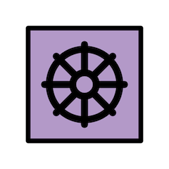 Wheel Of Dharma Emoji in Openmoji