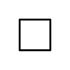 ◽ Quadrado branco médio pequeno Emoji nos Openmoji