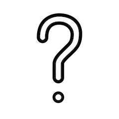 ❔ White Question Mark Emoji in Openmoji