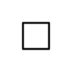 Petit carré blanc Émoji Openmoji