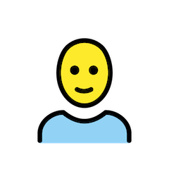 Frau ohne Haare Emoji Openmoji