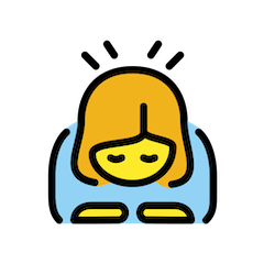Woman Bowing Emoji in Openmoji