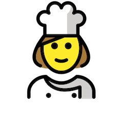 料理する女性 on Openmoji