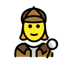 🕵️‍♀️ Woman Detective Emoji in Openmoji