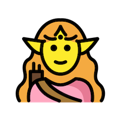 Mulher elfo Emoji Openmoji