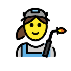 👩‍🏭 Woman Factory Worker Emoji in Openmoji