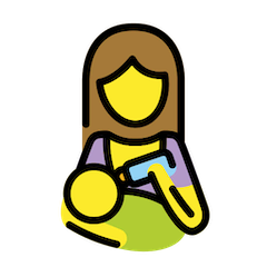 Woman Feeding Baby Emoji in Openmoji